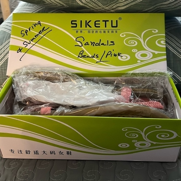 Siketu Summer Beaded Sandals New size 10 - Picture 2 of 7